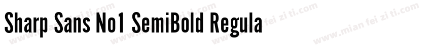 Sharp Sans No1 SemiBold Regular字体转换